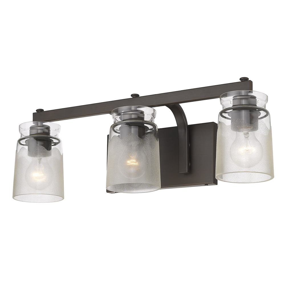 Golden Lighting Travers 3-light Vanity in Rubbed Bronze
